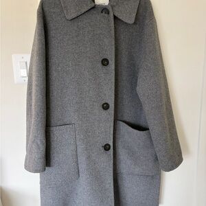 Vince Women's Charcoal Pea Coat